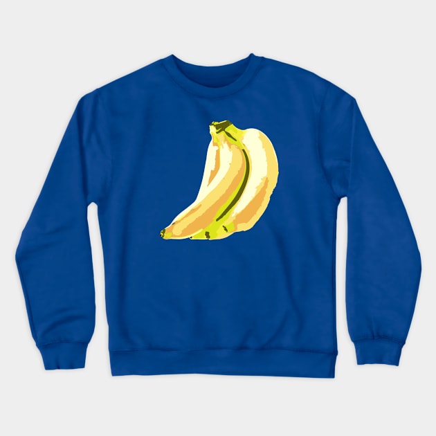 Minimalist Abstract Nature Art #53 Bananas Crewneck Sweatshirt by Insightly Designs
